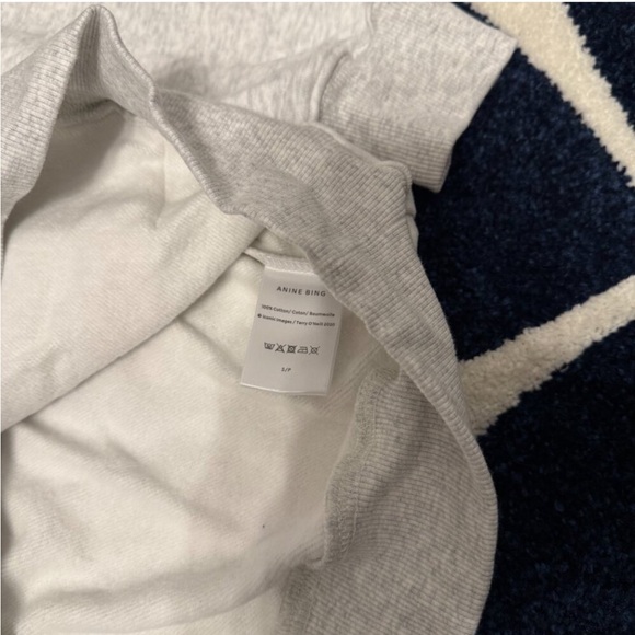 Anine Bing Sport Sweatshirt Heather Gray Size Small or Medium - Picture 3 of 7